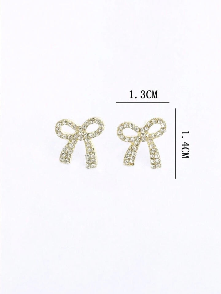 Ribbon Bow Studs