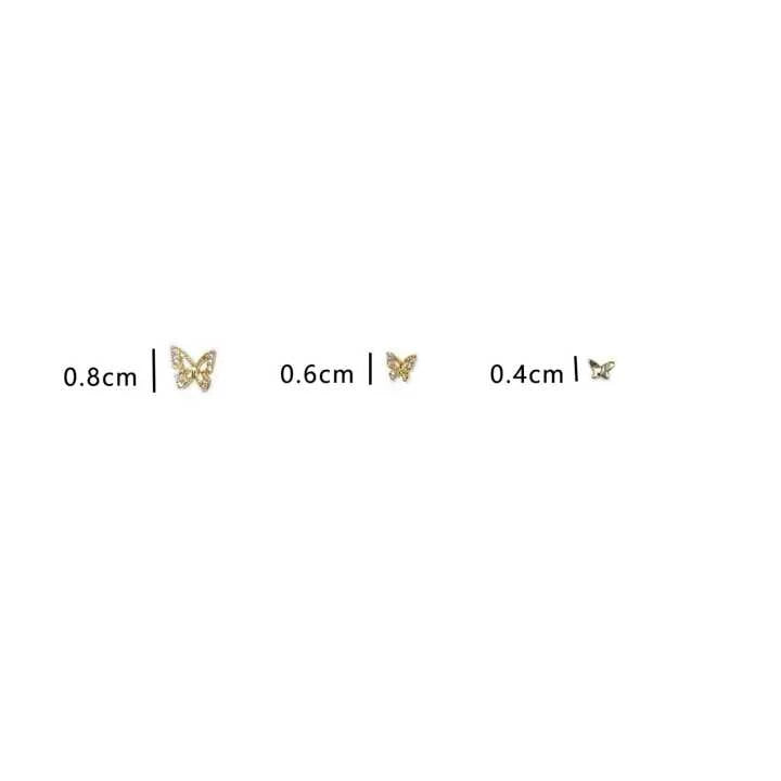 Butterfly Charm Studs