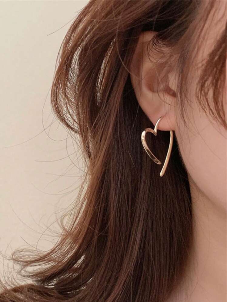 Heart Hoop Earrings